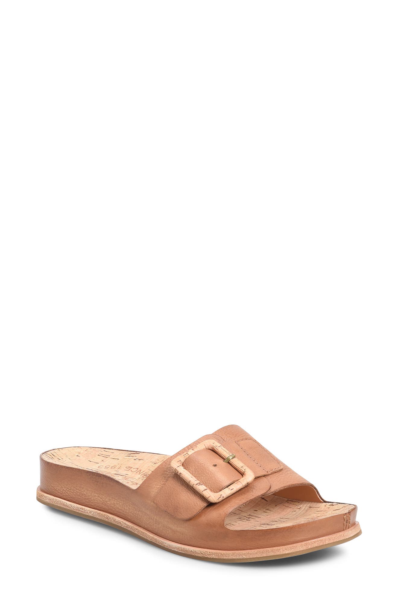 Tutsi Buckle Slide Sandal, Main, color, BROWN F/ G