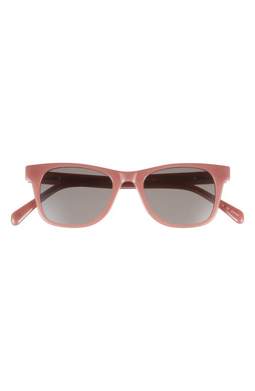 Eyebobs The Director 46mm Small Polarized Square Sunglasses In Mauve Pink