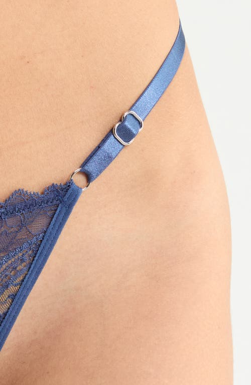 Kilo Brava Lace G-string In Blue