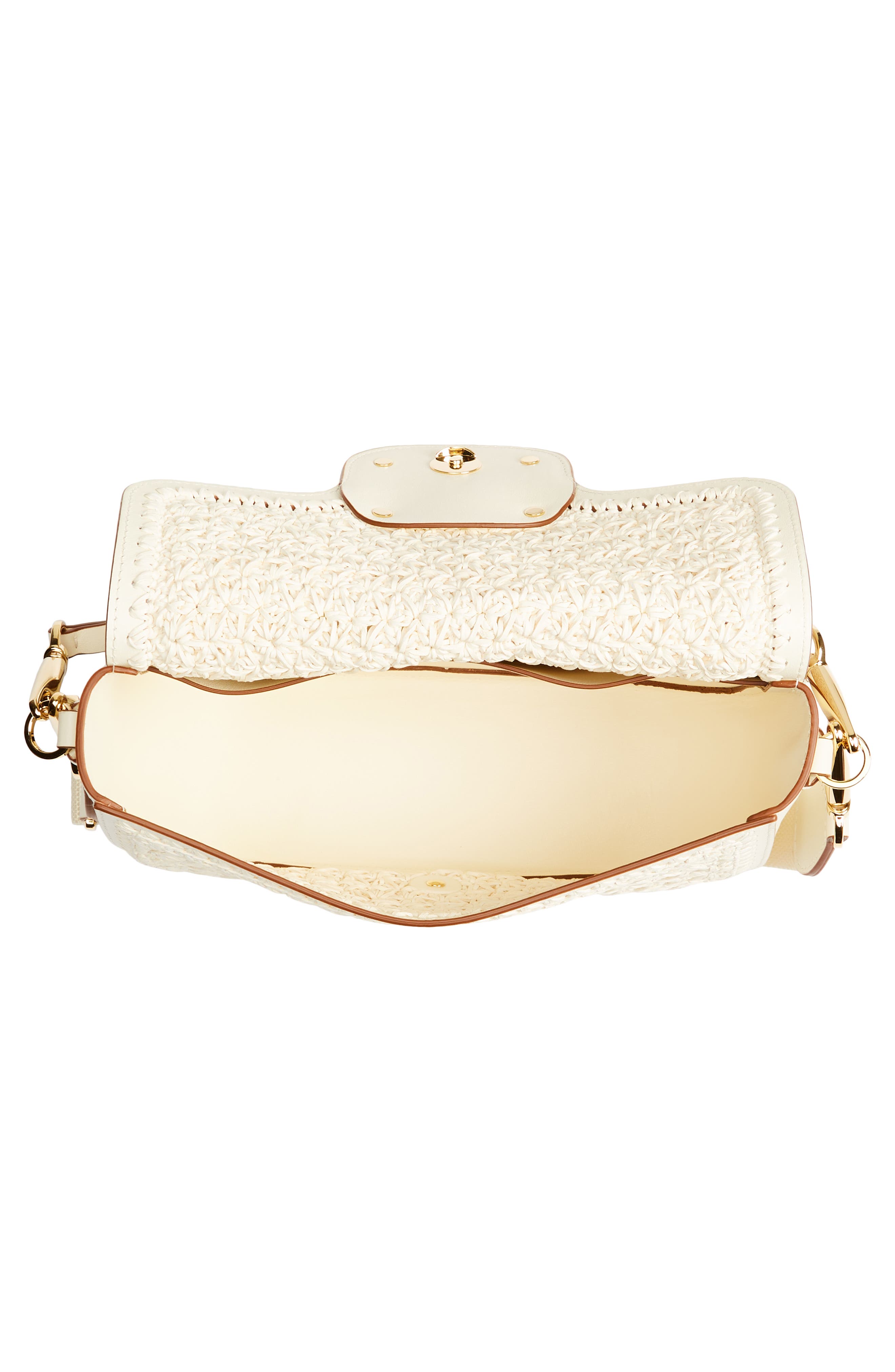 Valentino Garavani VLOGO Alltime Woven Leather Shoulder Bag, Alternate, color, 