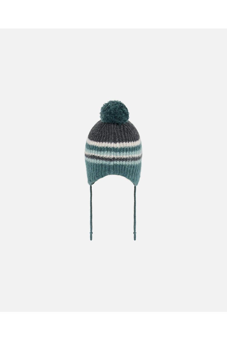 Baby Boy's Peruvian Knit Hat Gradient Green, Alternate, color, Stripes