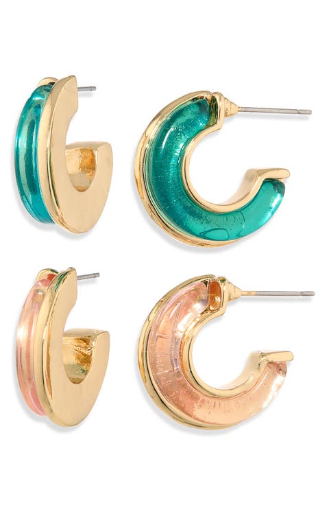 2-Pack Hoop Earrings