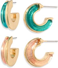 NATASHA 2-Pack Hoop Earrings