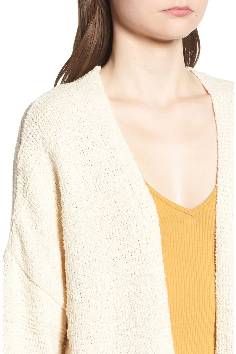 Natural Yarn Cardigan, Alternate, color, IVORY