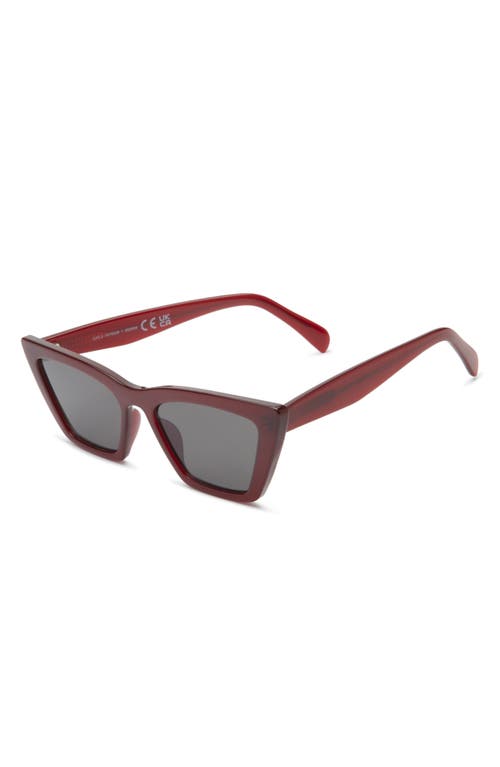& Other Stories Gradient Angular Cat Eye Sunglasses In Burgundy