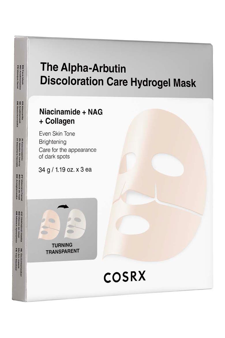 The Alpha-Arbutin Discoloration Care Hydrogel Mask, Main, color, NO COLOR