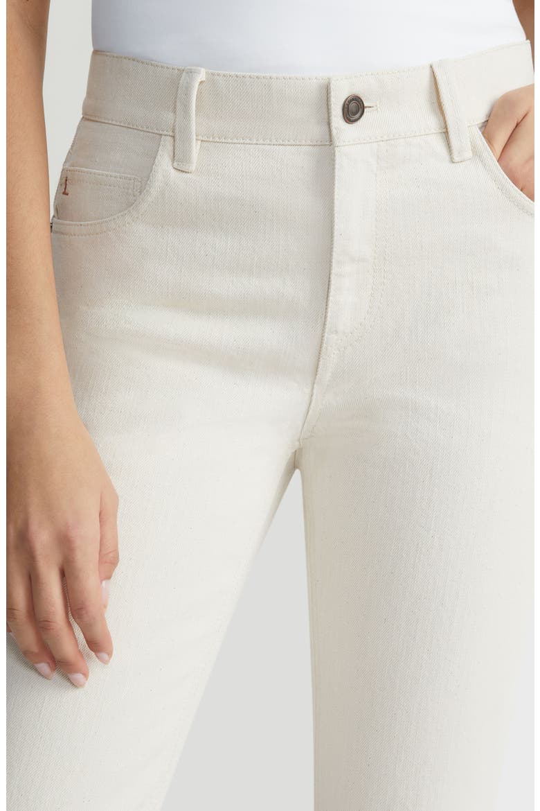 Reeve High Waist Ankle Straight Leg Jeans, Alternate, color, WASHED ECRU