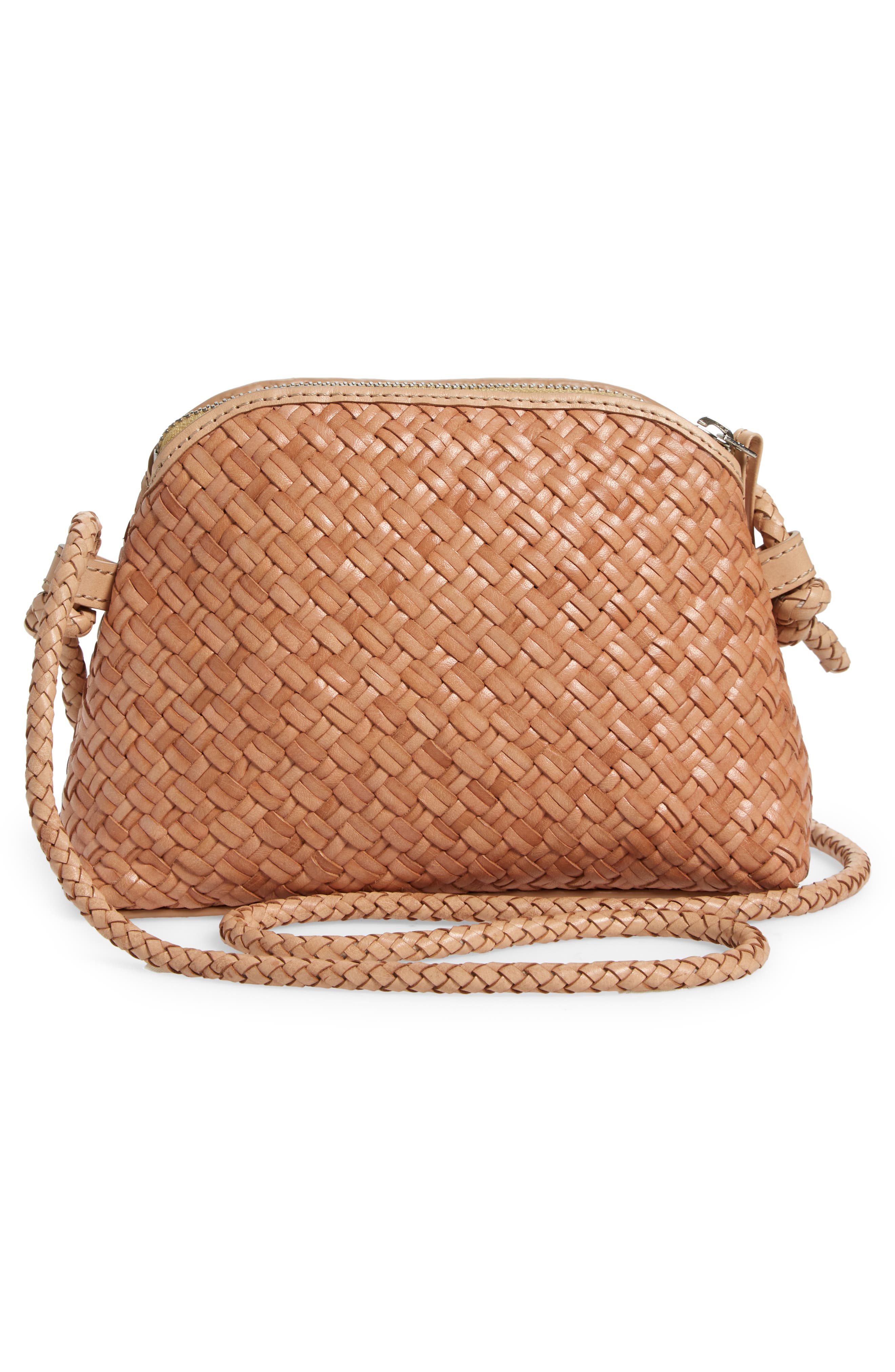 Loeffler Randall Mini Woven Leather Crossbody Bag, Alternate, color, 