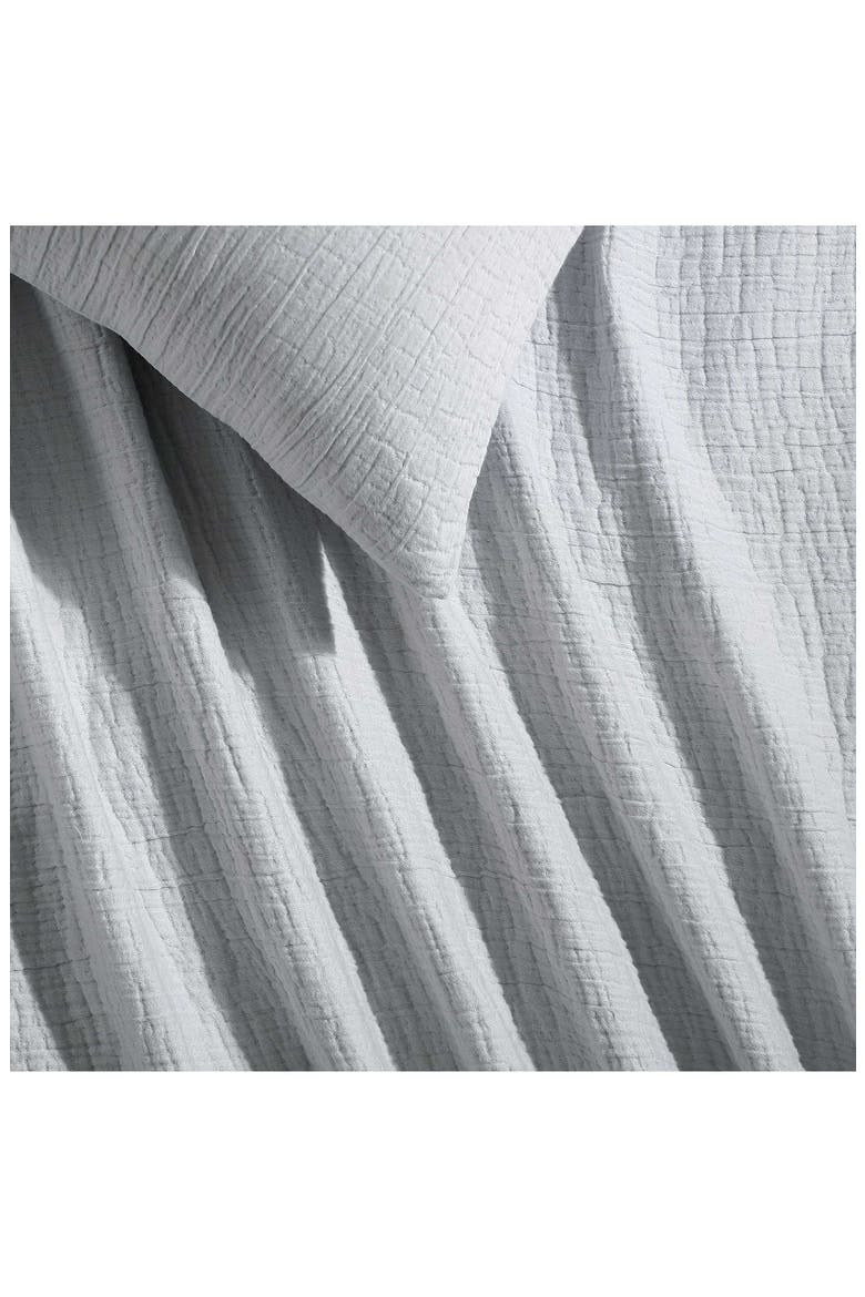 Washed Textured Duvet Cover & Shams Set, Alternate, color, DAWN B LUE