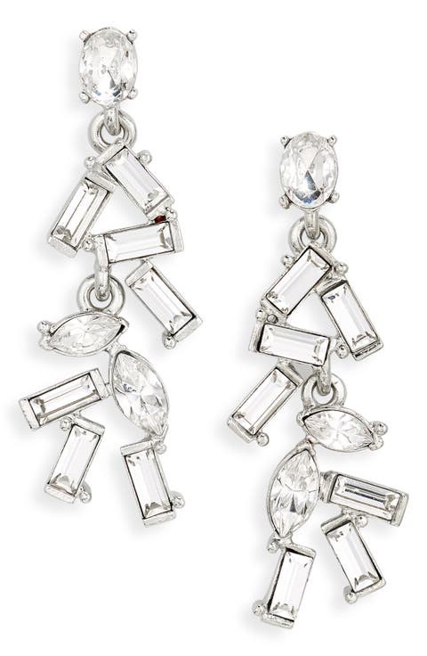 Crystal Confetti Drop Earrings