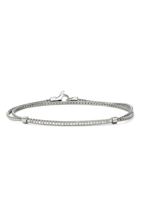 JH Essentials Pavé Wrap Bracelet, 1.8mm