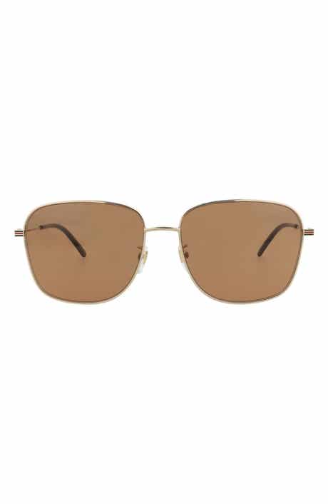 Gucci 61mm Square Sunglasses