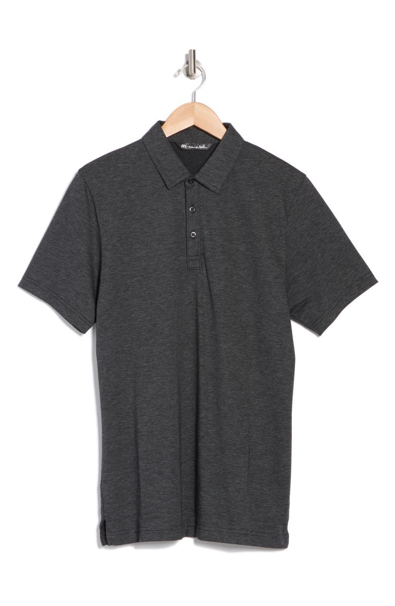 TravisMathew TRAVIS MATHEW The Zinna Polo Shirt, Alternate, color, Heather Black
