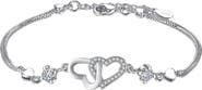 DLORIA I Love You Bracelet with Cubic Zirconia