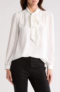 Gemma + Jane Tie Neck Georgette Top