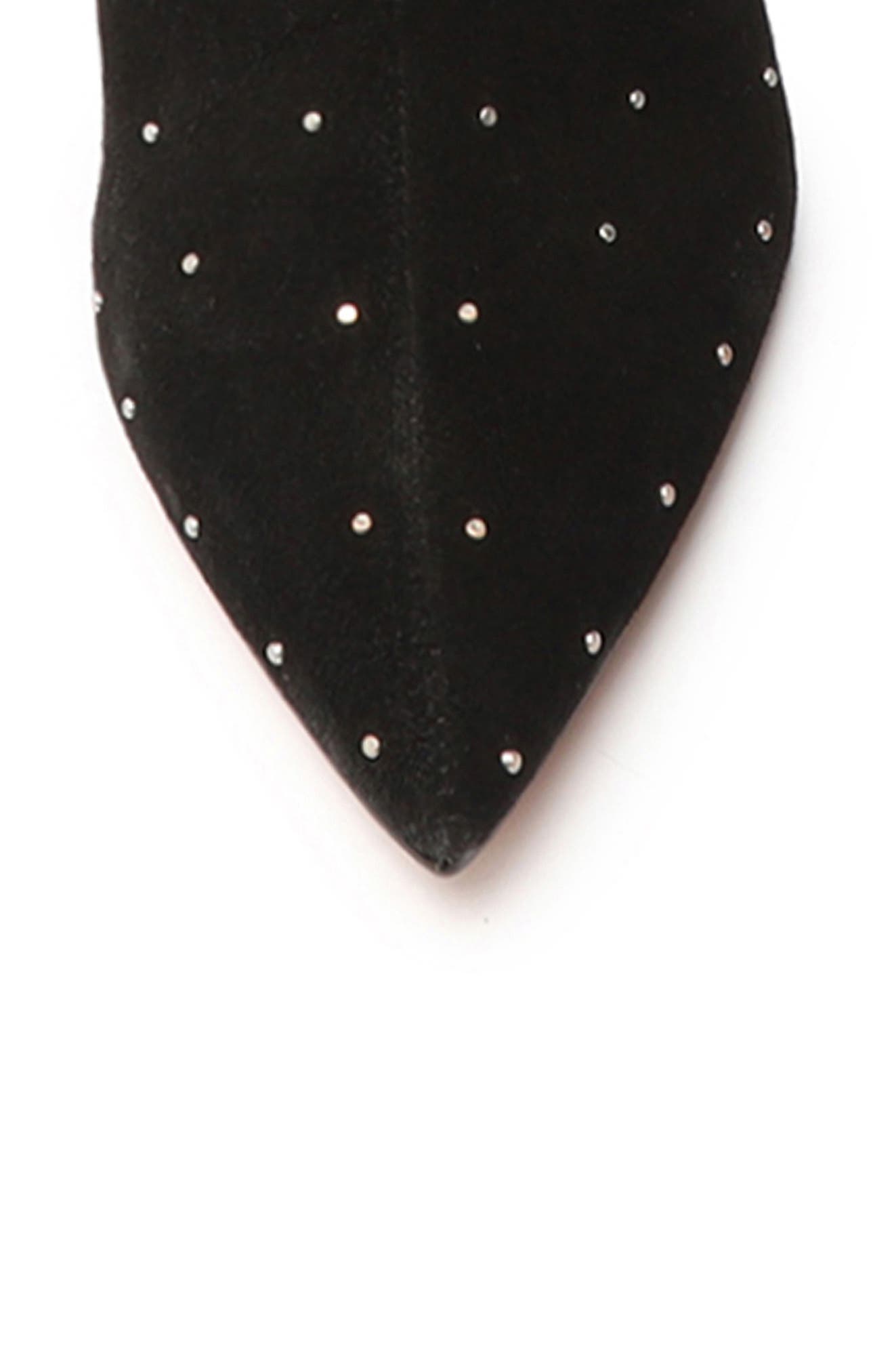 Schutz Maryana Studded Pointed Toe Boot, Alternate, color, 