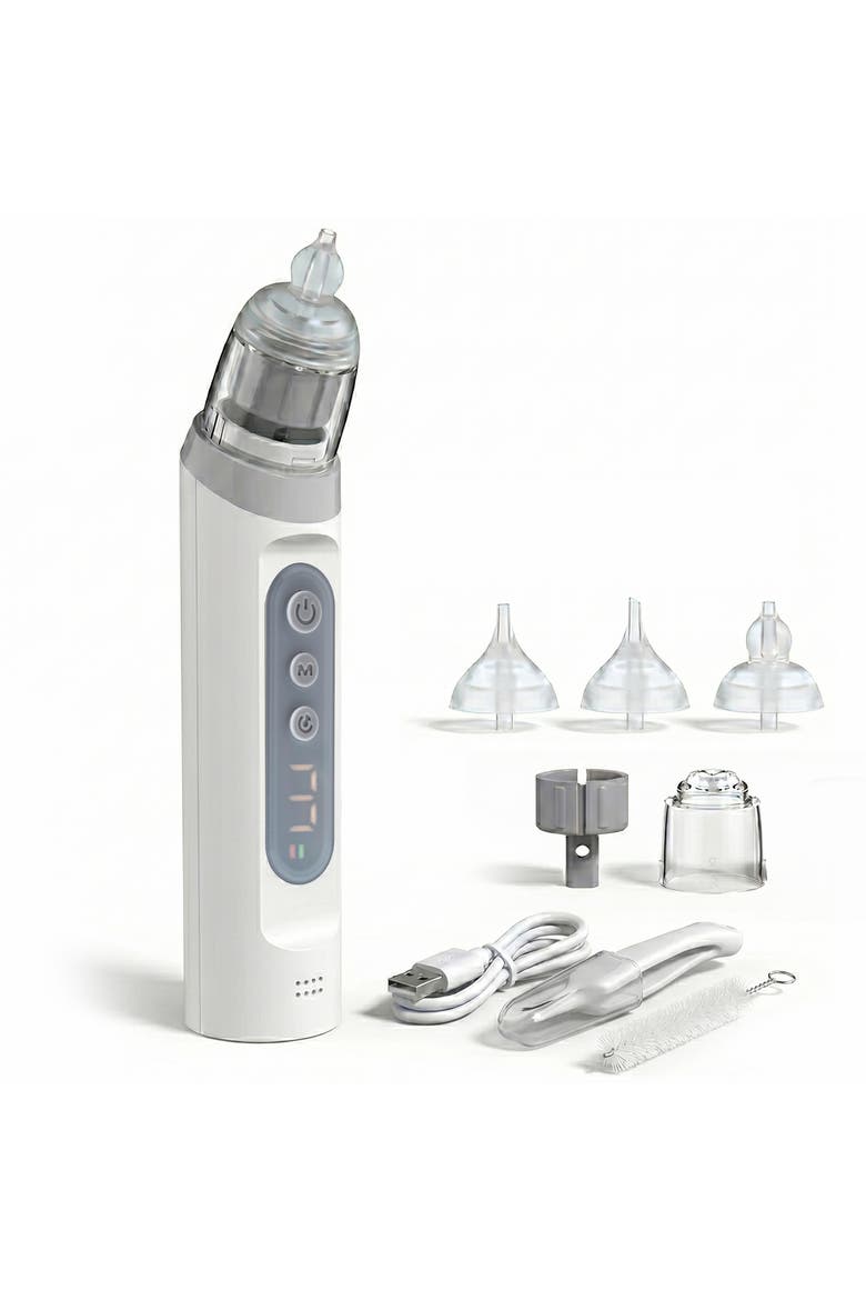 Electric Nasal Aspirator Adjustable Suction Baby Care Device, Main, color, White