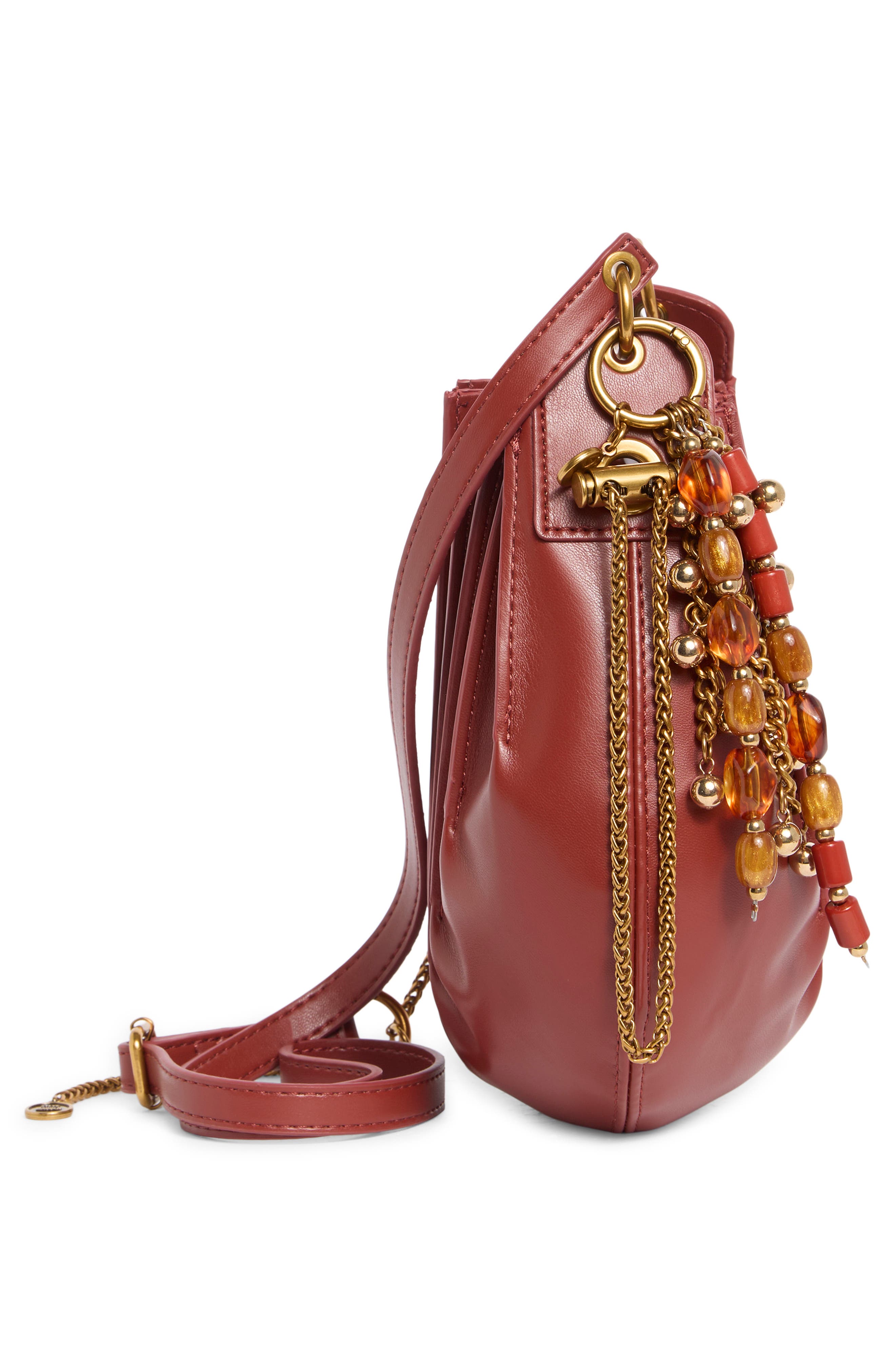 Briar Bucket Crossbody Bag, Alternate, color, RUST