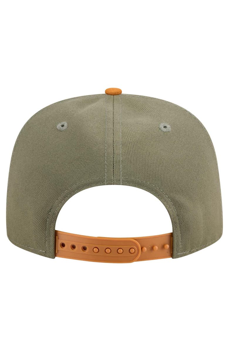 New Era Men's New Era Olive/Brown Dallas Cowboys Two-Tone A-Frame 9FIFTY Snapback Hat, Alternate, color, Olive