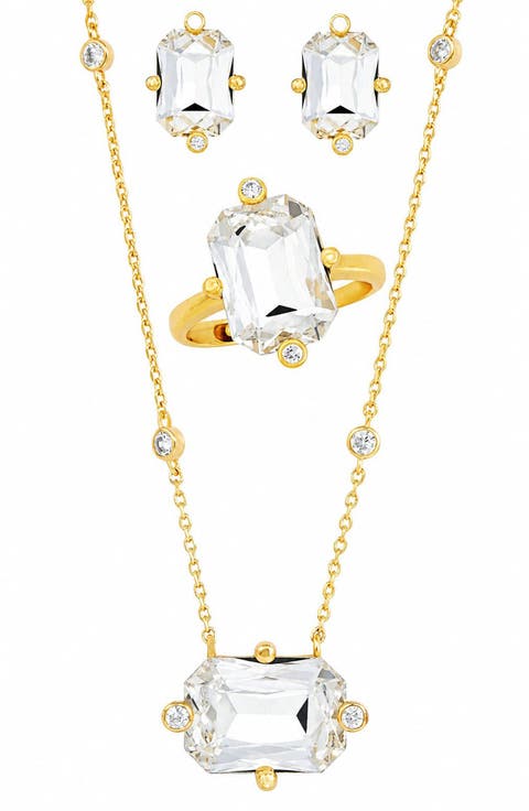 3-Piece Cubic Zirconia Jewelry Set