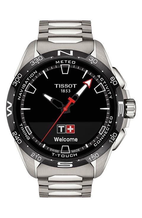 T-Touch Connect Solar Smart Bracelet Watch, 47.5mm