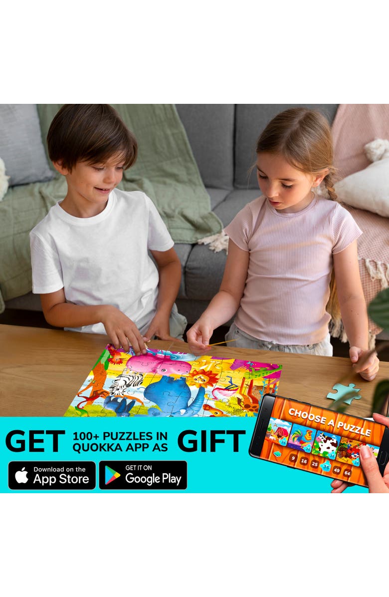 Quokka 30-Piece Puzzle Set for Kids, Alternate, color, Farm, Forest, Ocean, Africa