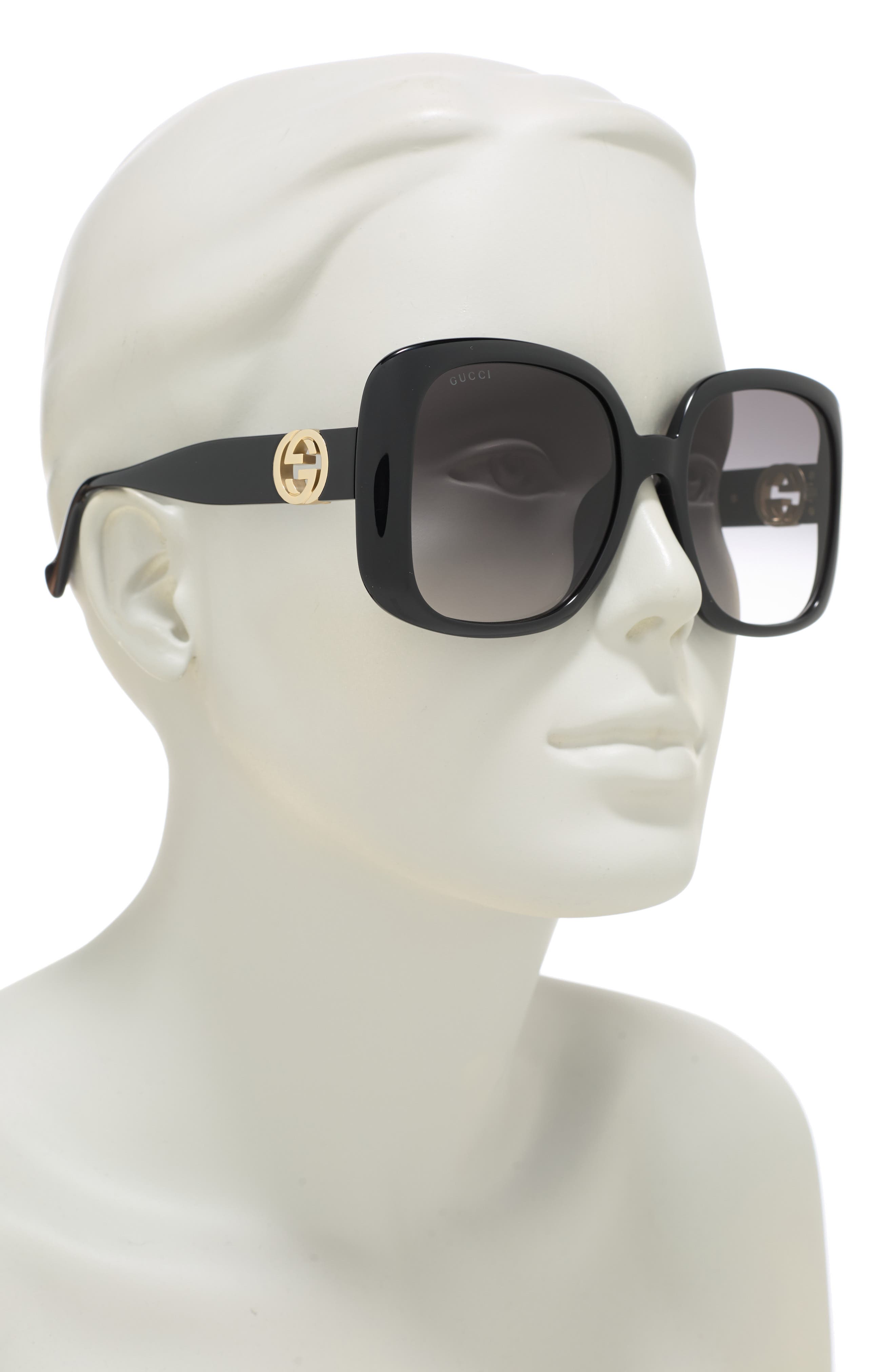 Gucci 57mm Oversized Square Sunglasses (Women) | Nordstromrack display picture 1
