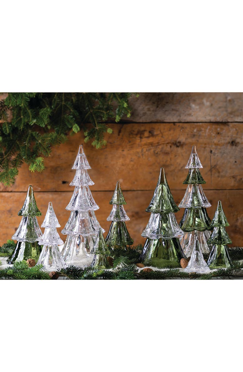 Juliska Berry & Thread Clear 10.5-Inch Stackable Glass Trees, Alternate, color, Clear