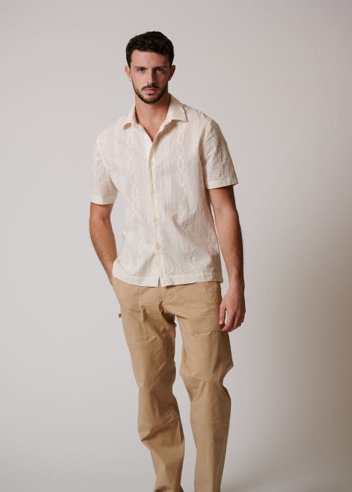 Leisure Lab Oaxaca Button Up In Anejo