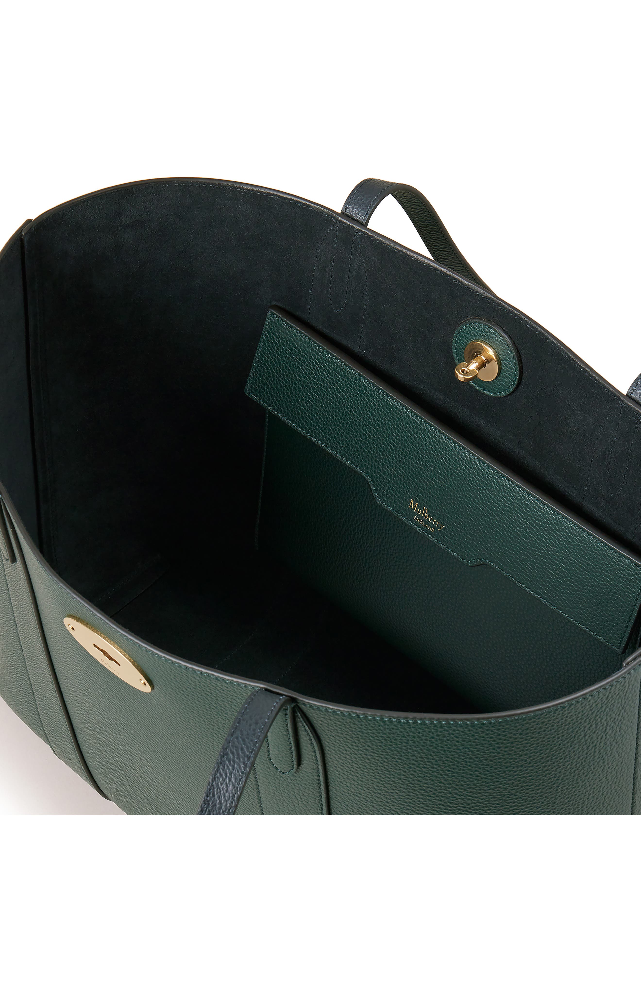 Bayswater Leather Tote, Alternate, color, MULBERRY GREEN