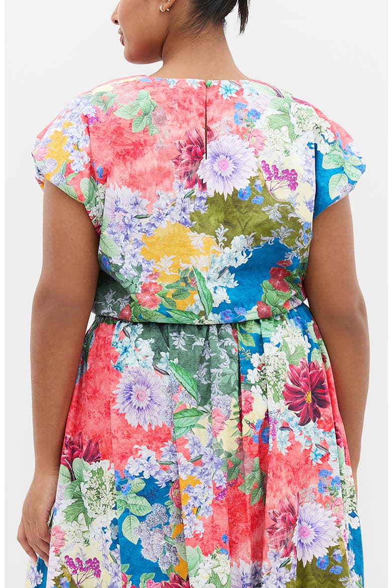 Sarina Cotton Crop Bubble Top, Alternate, color, FOOLS FLORAL