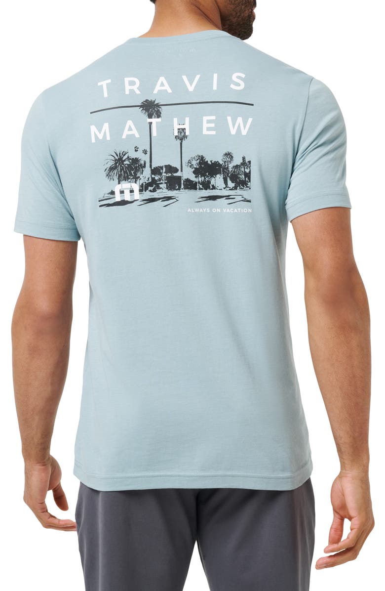 TravisMathew Seaside Spa Day Graphic T-Shirt, Alternate, color, Arona