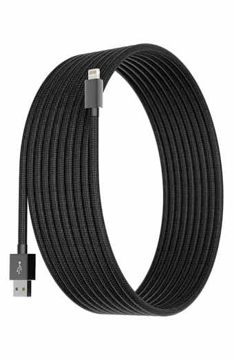 The Posh Tech 10 ft. Braided Lightning USB Cable