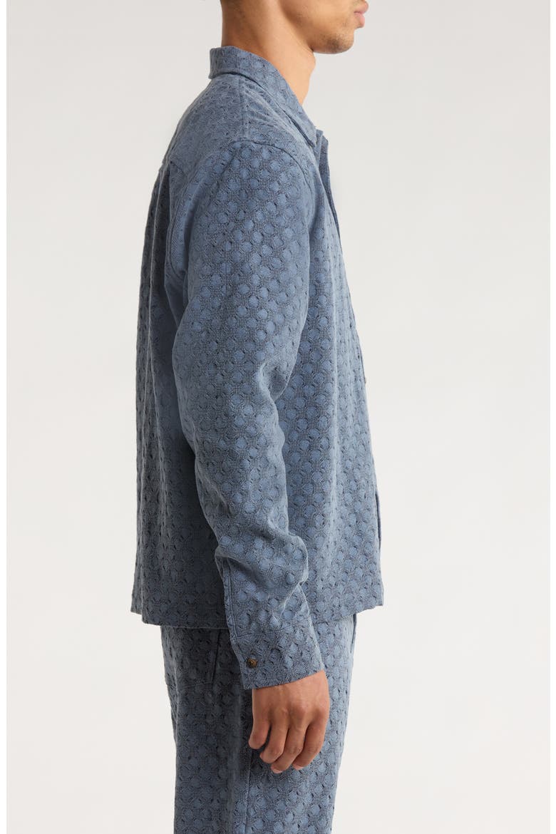 Nate Woven Shirt Jacket, Alternate, color, NAVY