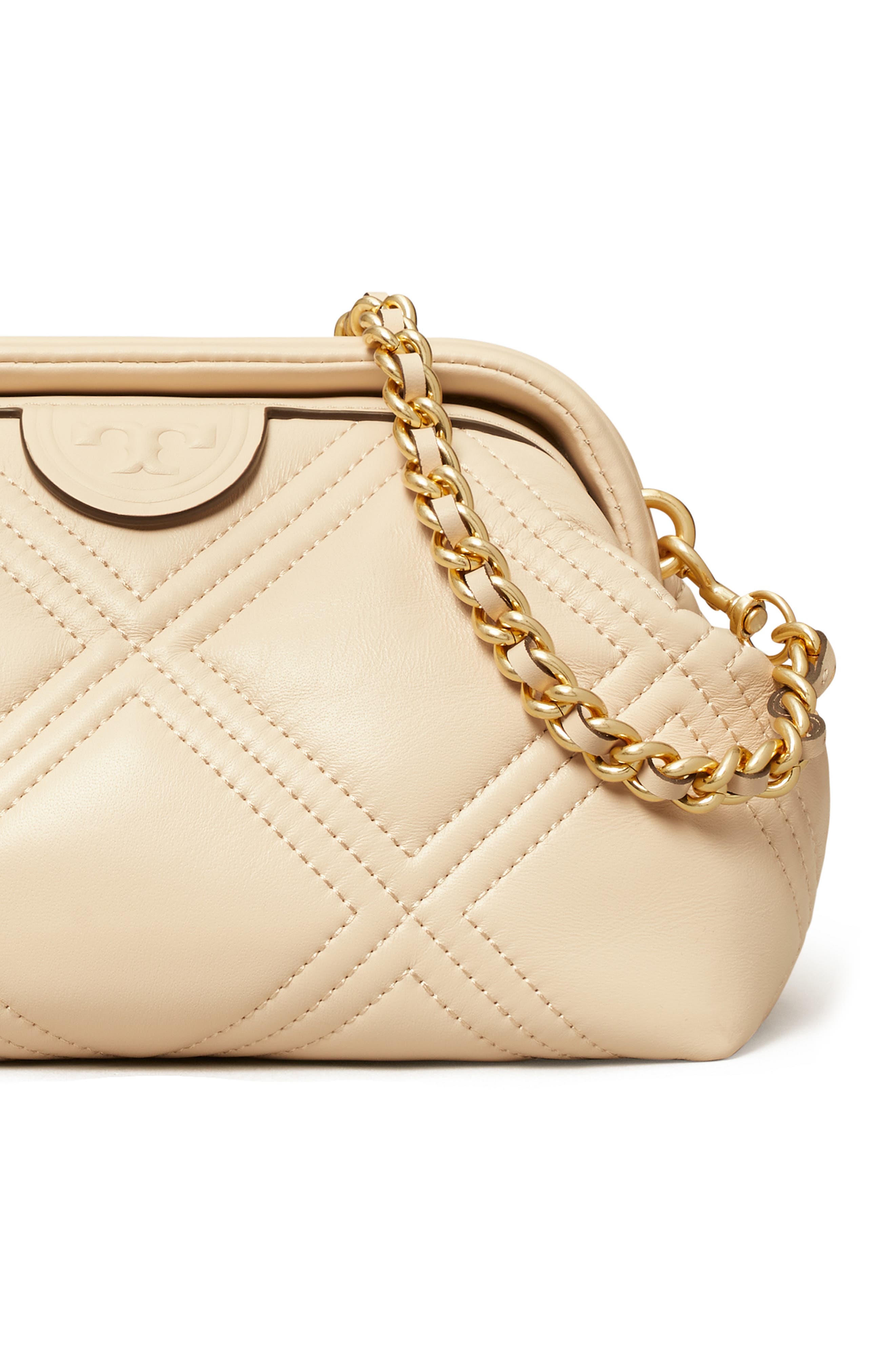 Fleming Small Frame Leather Crossbody Bag, Alternate, color, NEW CREAM