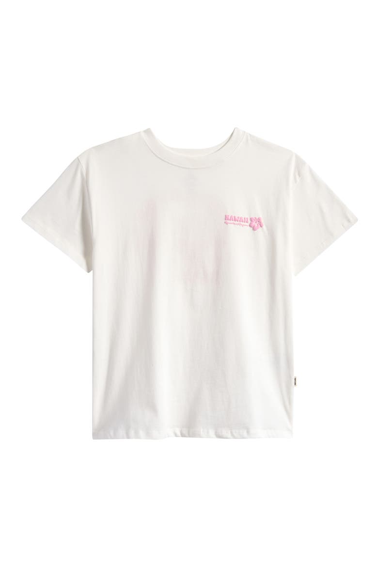 Hibiscus Cotton Graphic T-Shirt, Main, color, BONE