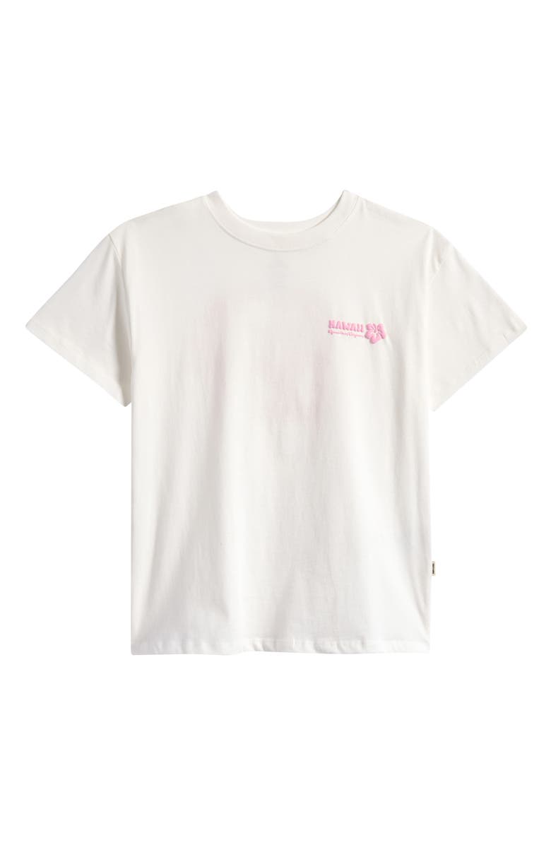 Rip Curl Hibiscus Cotton Graphic T-Shirt, Main, color, Bone