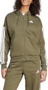 adidas Essential 3-Stripes Full Zip Hoodie