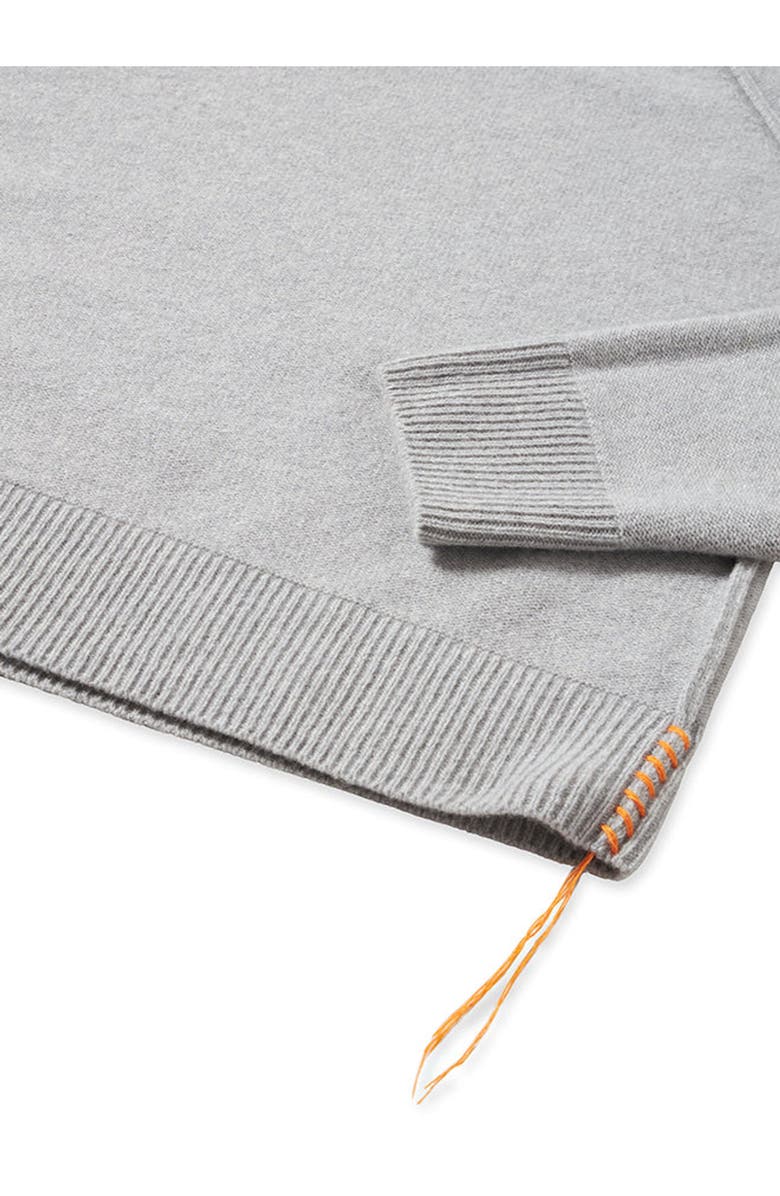 Fortela Harvard Wool Crewneck Sweater with Raglan Sleeve, Alternate, color, Melange