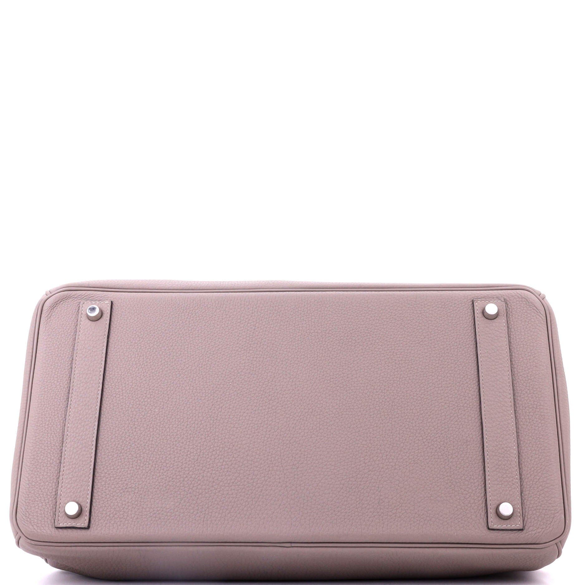 Pre-Owned Hermes Birkin Handbag Grey Togo with Palladium Hardware 40, Alternate, color, Gris Asphalte