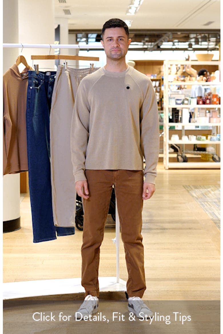 Boxy Thermal Cotton Blend Long Sleeve T-Shirt video
