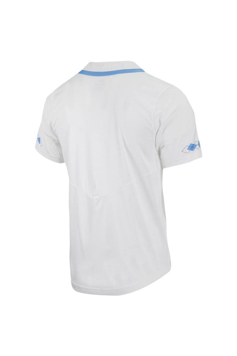 Men's Nike White North Carolina Tar Heels Replica Full-Button Baseball Jersey, Alternate, color, White