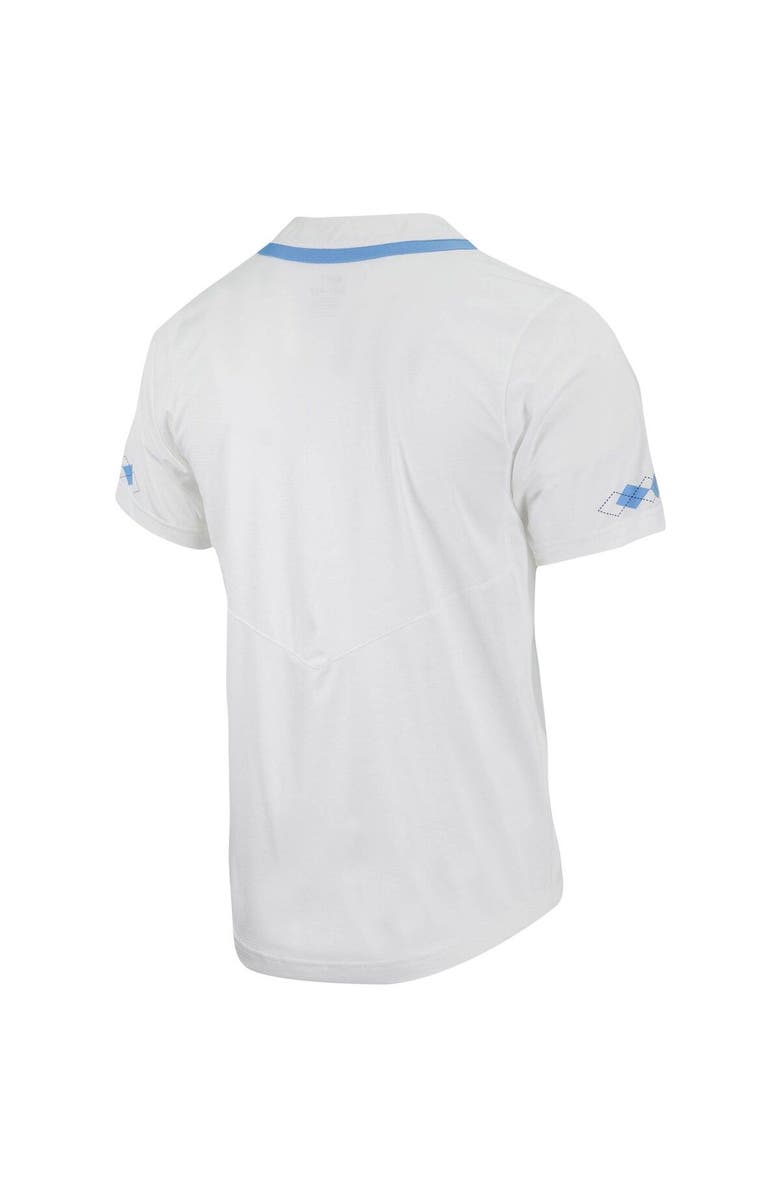 Nike Men's Nike White North Carolina Tar Heels Replica Full-Button Baseball Jersey, Alternate, color,