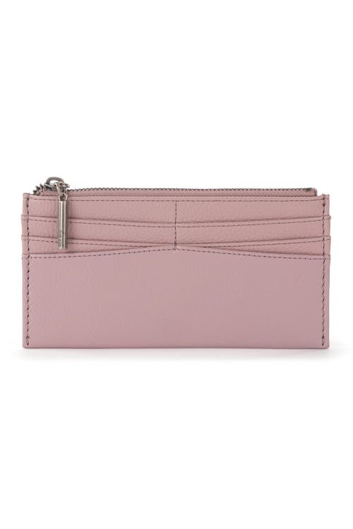 The Sak Neva Large Card Wallet In Rosewood
