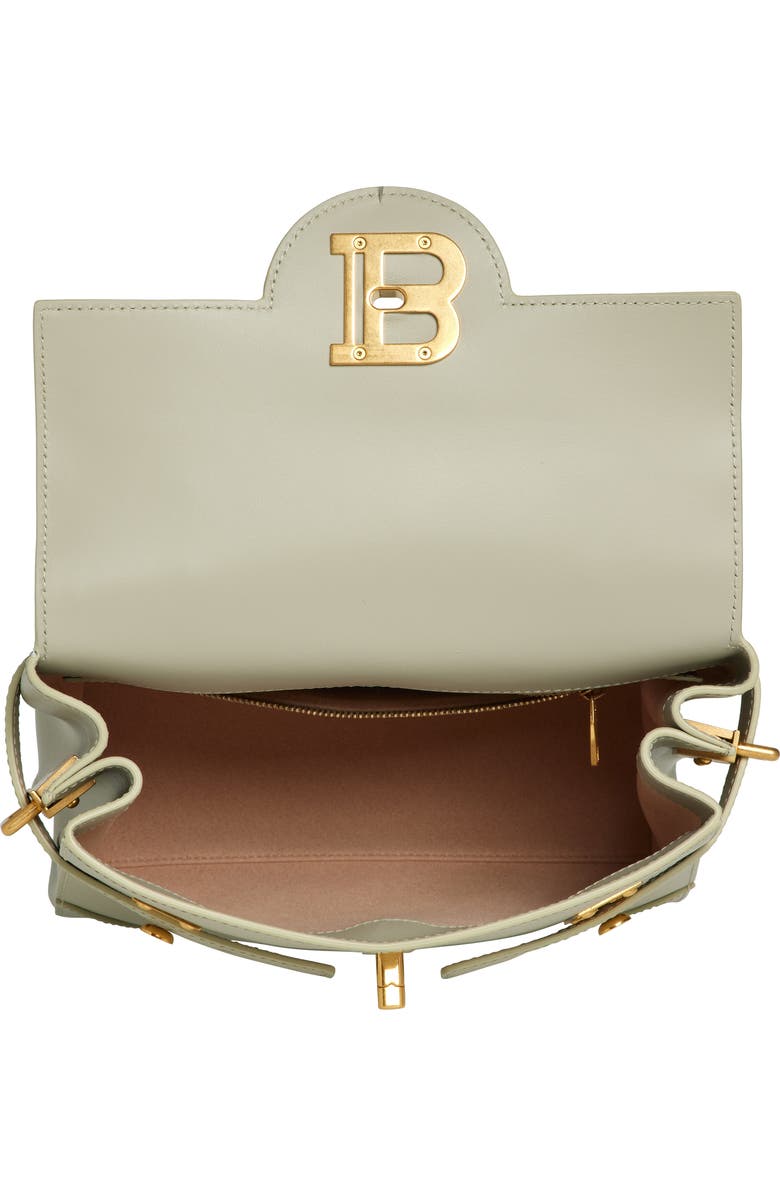 Balmain B-Buzz 23 Leather Top Handle Bag, Alternate, color,