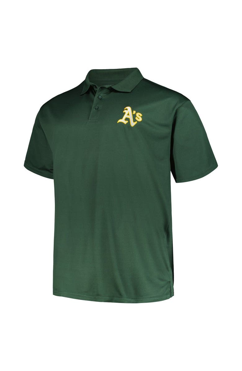 PROFILE Men's Profile Green Oakland Athletics Birdseye Polo, Alternate, color, Green