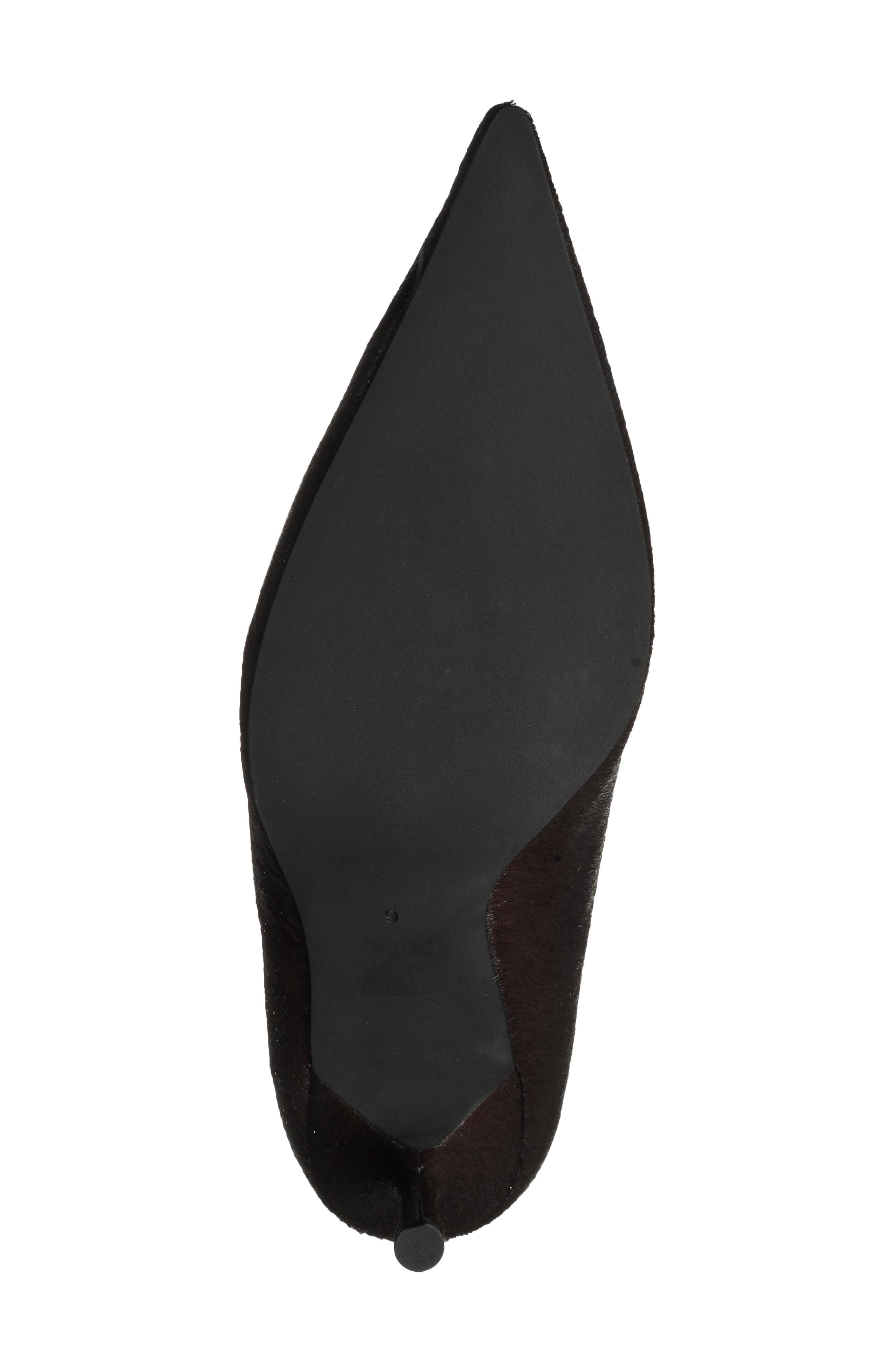 Raqib Pointed Toe Horse Hair Bootie, Alternate, color, COFFEE