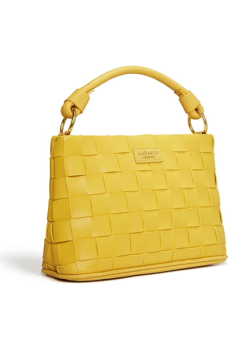 LaBante London Bella Vegan Mini Crossbody Bag, Alternate, color, Mustard