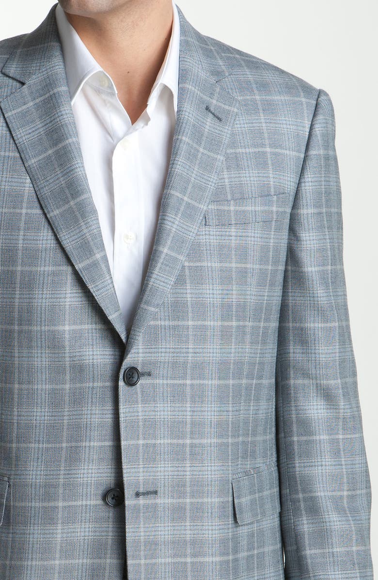 John W. Nordstrom<sup>®</sup> Blue Glen Plaid Jacket, Alternate, color, 