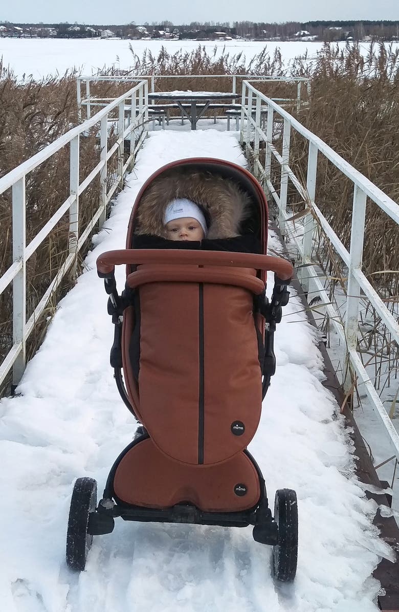 mima Faux Leather Footmuff for Xari Stroller, Alternate, color,